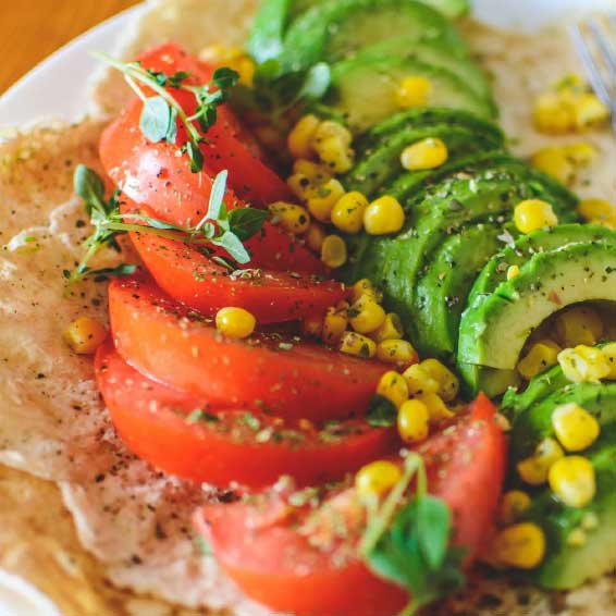 Avocado Vegetable Pitas