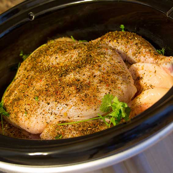 Slow Cooker Whole Chicken