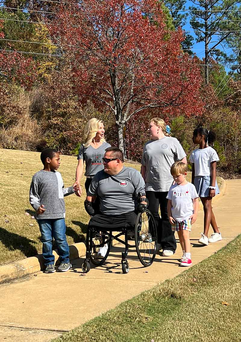 Walkers in the HEAL step challenge